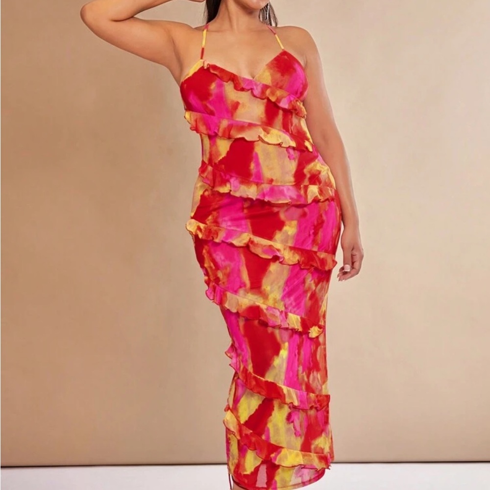 Plus Tie Dye Dress